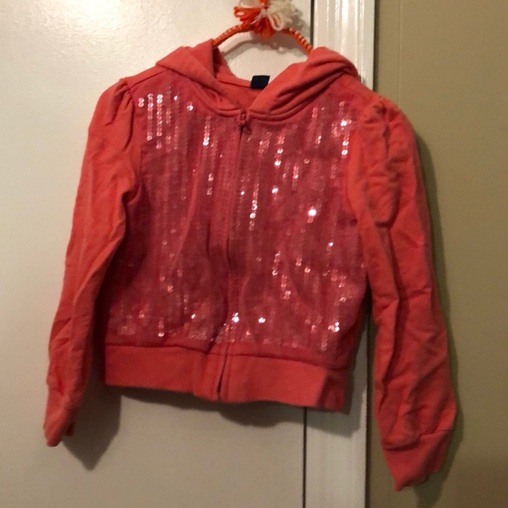 Girls pink sequen jacket